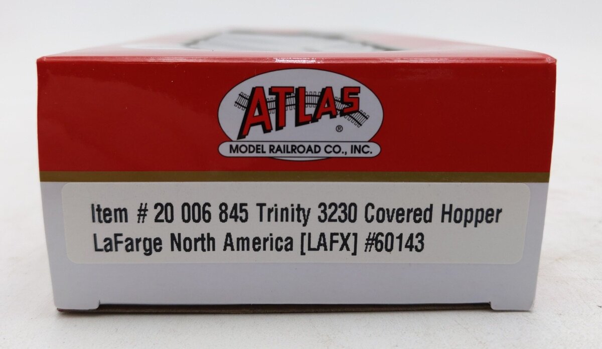 Atlas 20006845 HO Lafarge North America Trinity 3230 Covered Hopper #60143