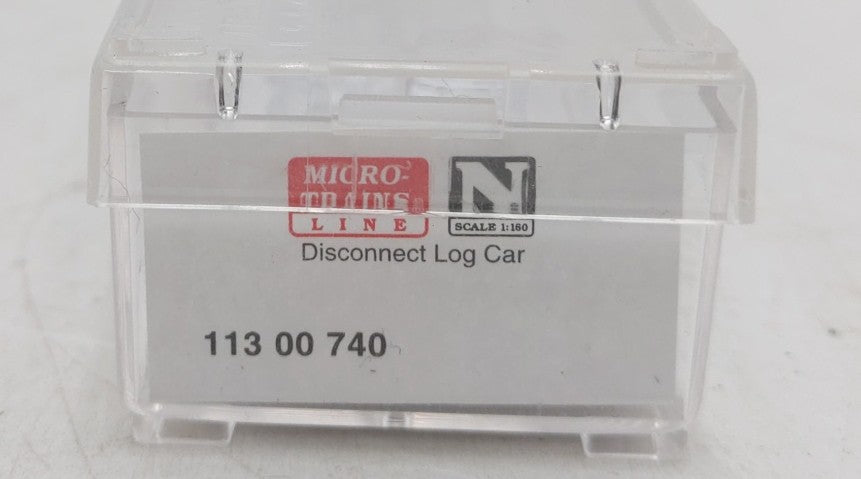 Micro-Trains 11300740 N Scale Undecorated 40' Disconnect Log Car w/Load LN/Box