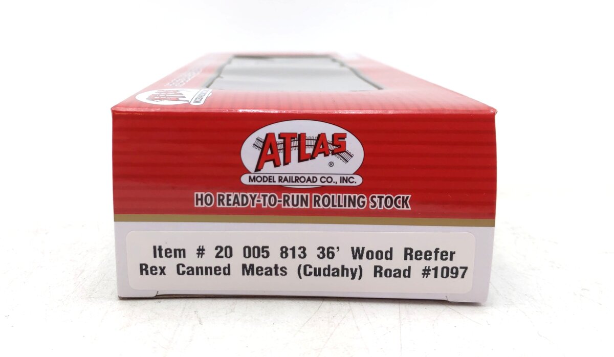 Atlas 20005813 HO Rex Canned Meats 36' Wood Reefer Car #1097