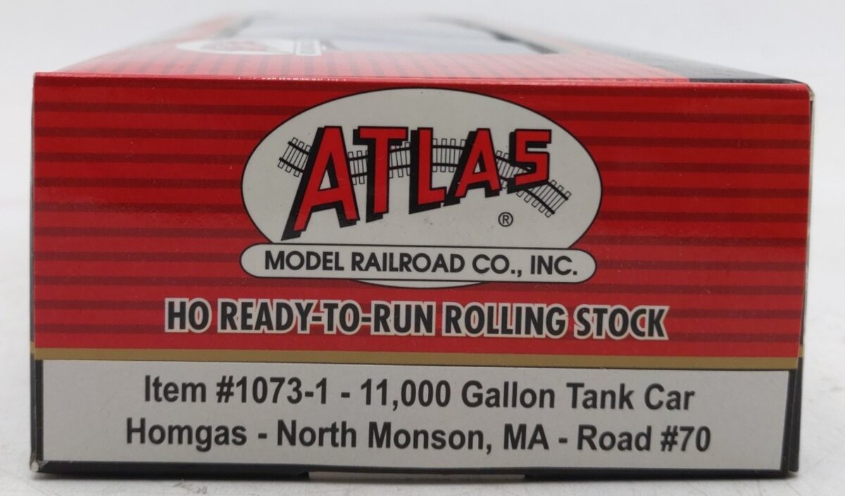 Atlas 1073-1 HO Homgas North Manson,MA 11,000 Gallon Tank Car #70 LN/Box