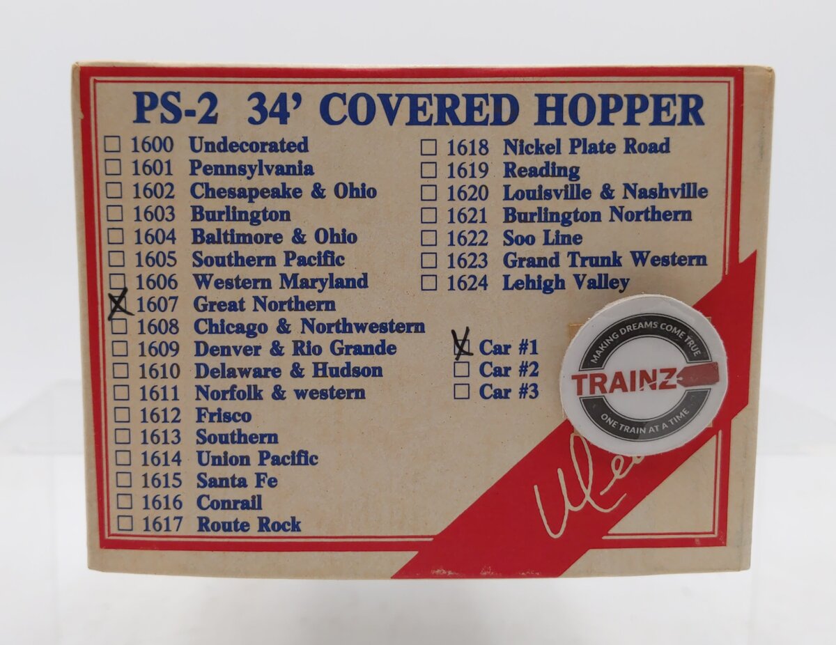 Weaver 1607 O Scale Great Northern PS-2 34' Covered Hopper #71470 (Car 1) LN/Box