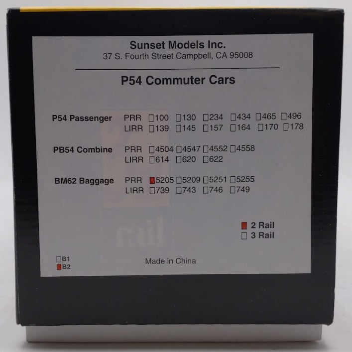 Sunset Brass O Scale BRASS Pennsylvania RR P54 Commuter BM62 Baggage Car #5205 EX/Box