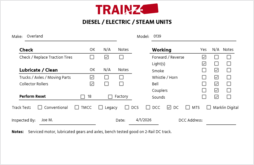 Overland 0139 O Brass PRR HH-1 Class 2-8-8-2 Steam Loco & Tender #377 (2-Rail) EX/Box