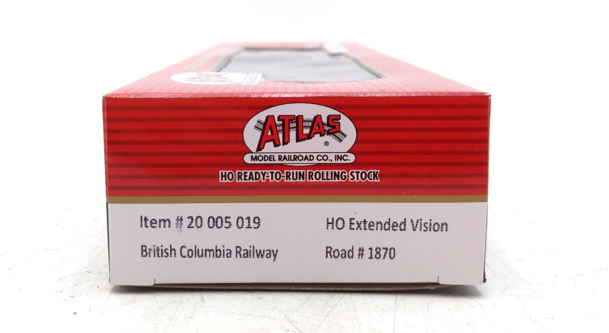 Atlas 20005019 HO British Columbia Railway Extended Vision Caboose #1870