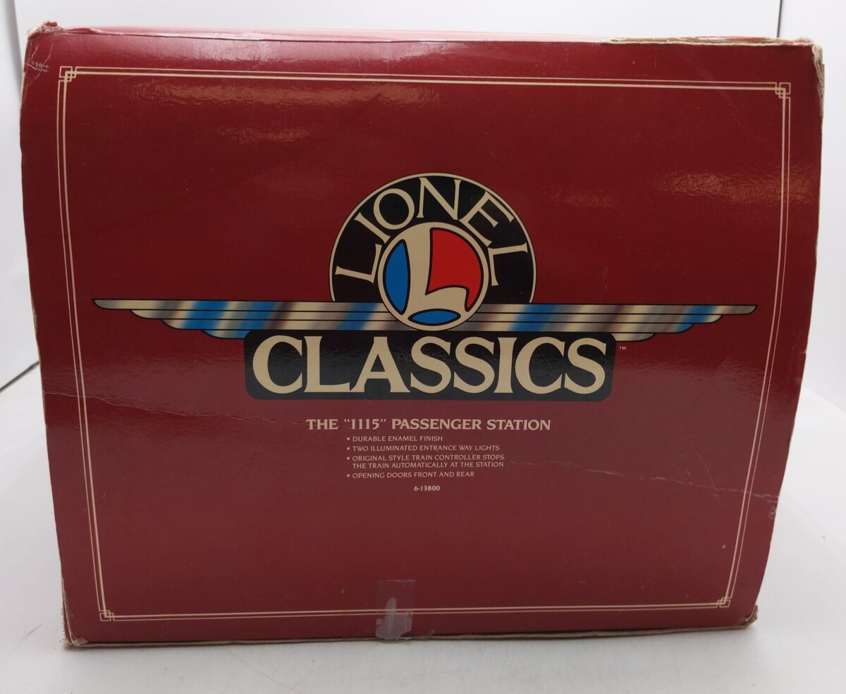 Lionel 6-13800 Standard Gauge Passenger Station #115 EX/Box