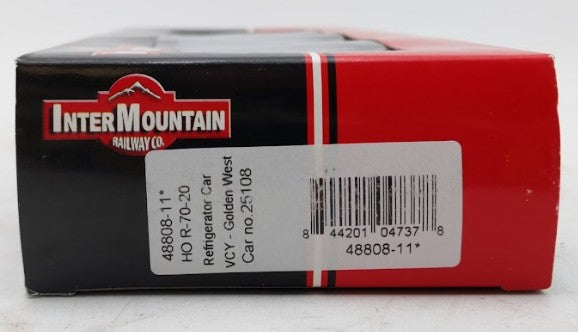 InterMountain 48808-11 HO Golden West R-70-20 Refrigerator Car # 25108