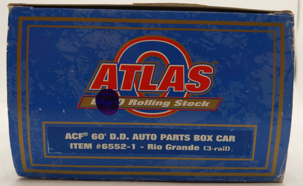 Atlas 6552-1 O Denver & Rio Grande Western Auto Parts Boxcar #63853 (3-Rail) LN/Box