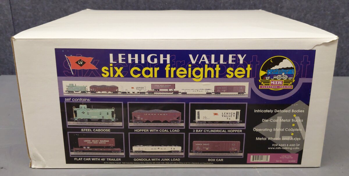 MTH 20-90030 O Lehigh Valley Premier Freight Cars (Set of 5) EX/Box