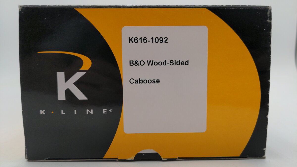 K-Line K616-1092 O Gauge Baltimore & Ohio Woodside Caboose #C2820 EX/Box