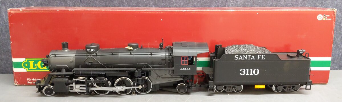 LGB 20872 G Santa Fe 2-8-2 Mikado Steam Locomotive & Tender #3110