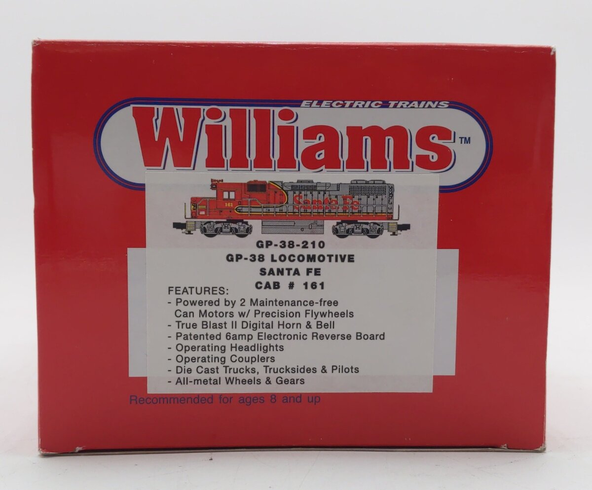 Williams GP38-210 Santa Fe GP-38 Diesel Locomotive #161 VG/Box