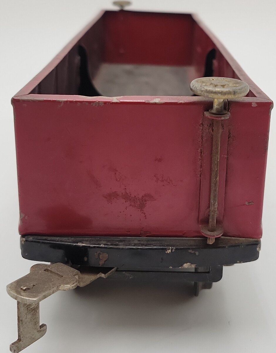 American Flyer 4007 Vintage Standard Wide Gauge Maroon Gondola VG