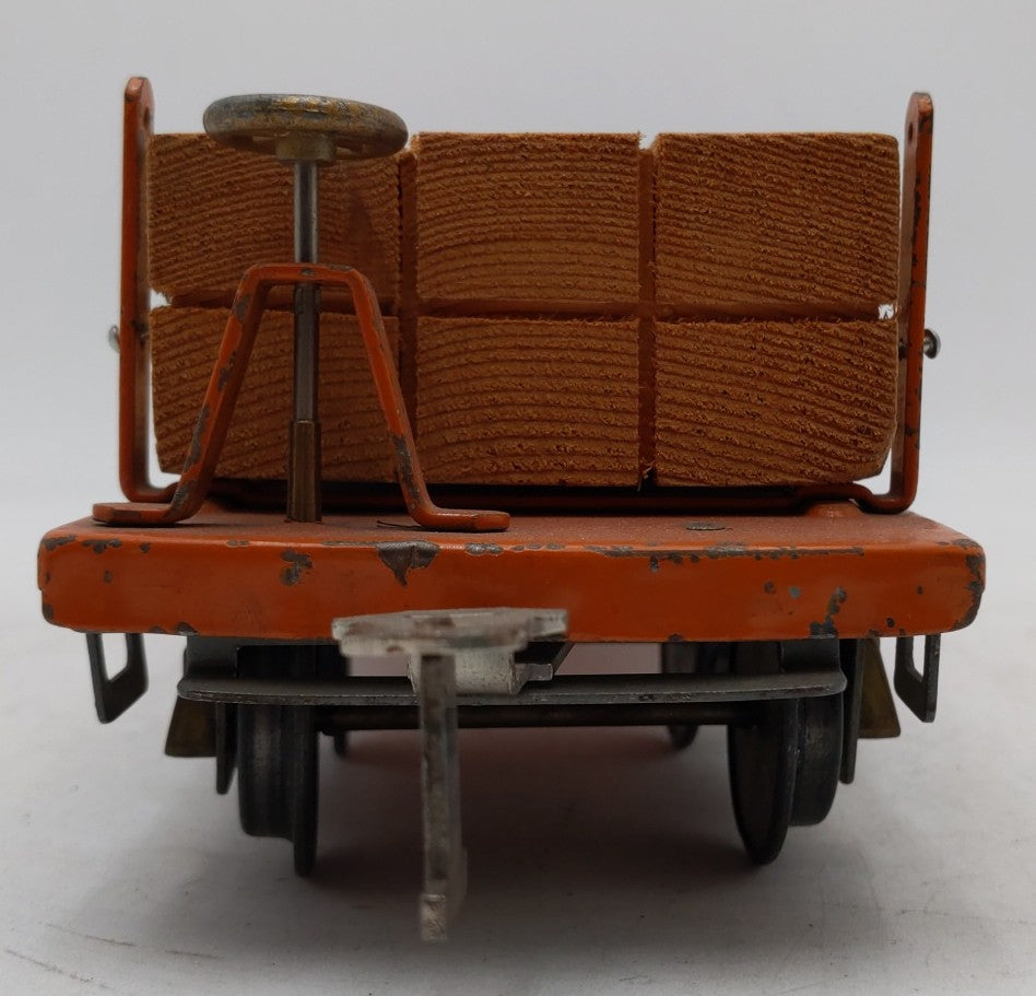 American Flyer 4023 Vintage Standard Gauge Flat Car with Load EX