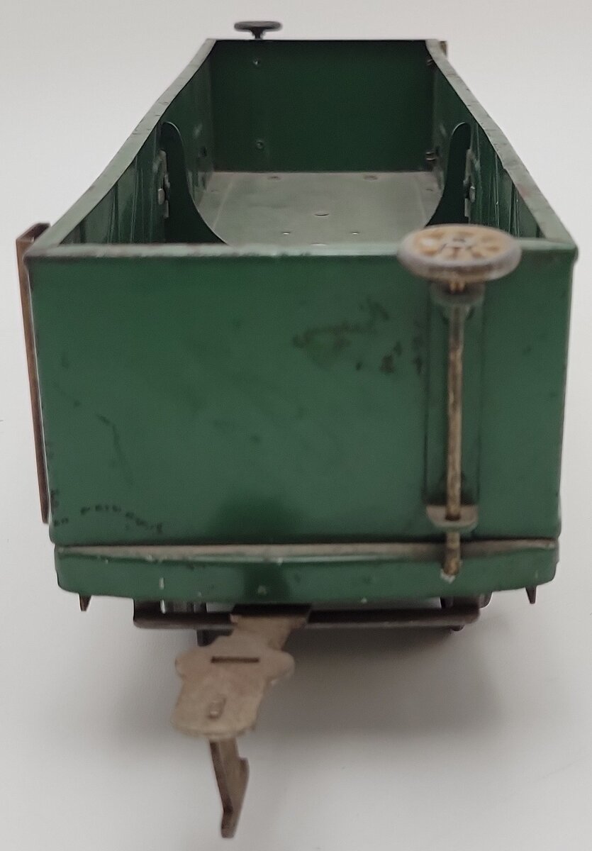 American Flyer 4017 Vintage Standard Gauge Green Tinplate Gondola VG