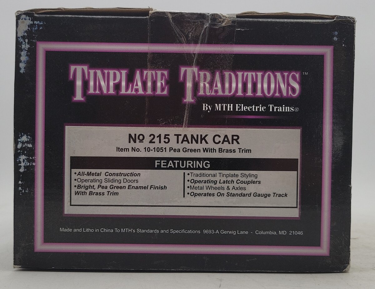 MTH 215 Standard Gauge Tank Car EX/Box