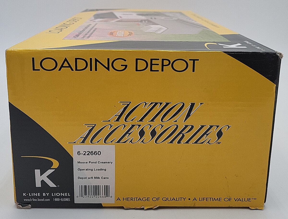 K-Line 6-22660 O Moose Pond Creamery Operating Loading Depot VG/Box