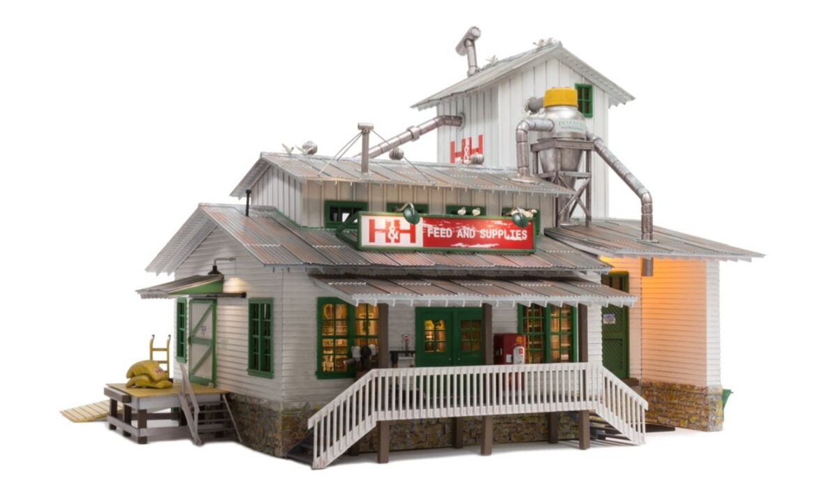 Woodland Scenics BR5859 O Built-&-Ready H&H Feed Mill Building
