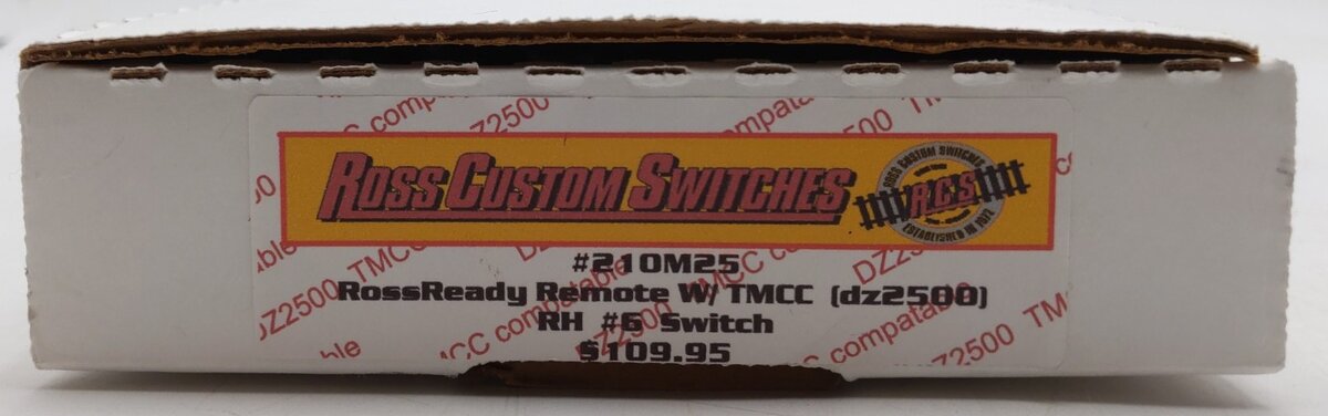 Ross 210M25 O Gauge RossReady Remote w/TMCC (DZ2500) RH Switch #6 VG/Box