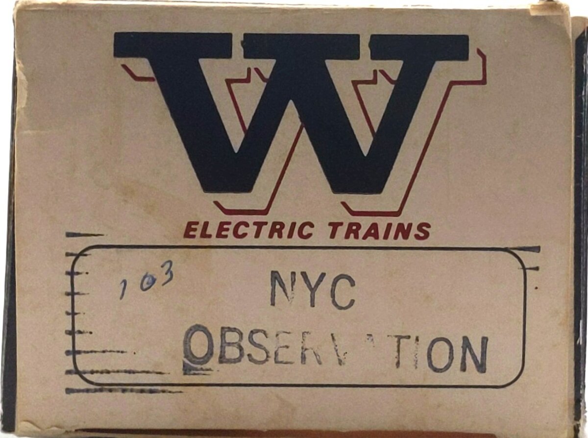 Williams 103 New York Central Passenger Car EX/Box