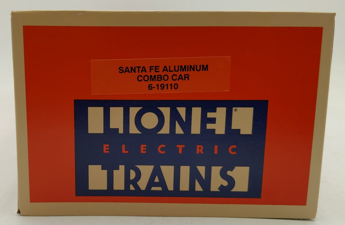 Lionel 6-19110 O Gauge Santa Fe Aluminum Combine Car #3500 EX/Box