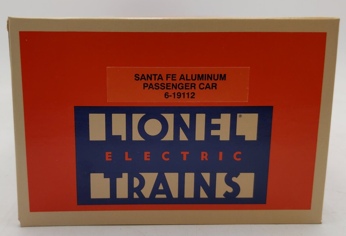 Lionel 6-19112 O Gauge Santa Fe "Squaw Valley" Pullman Aluminum Passenger Car EX/Box