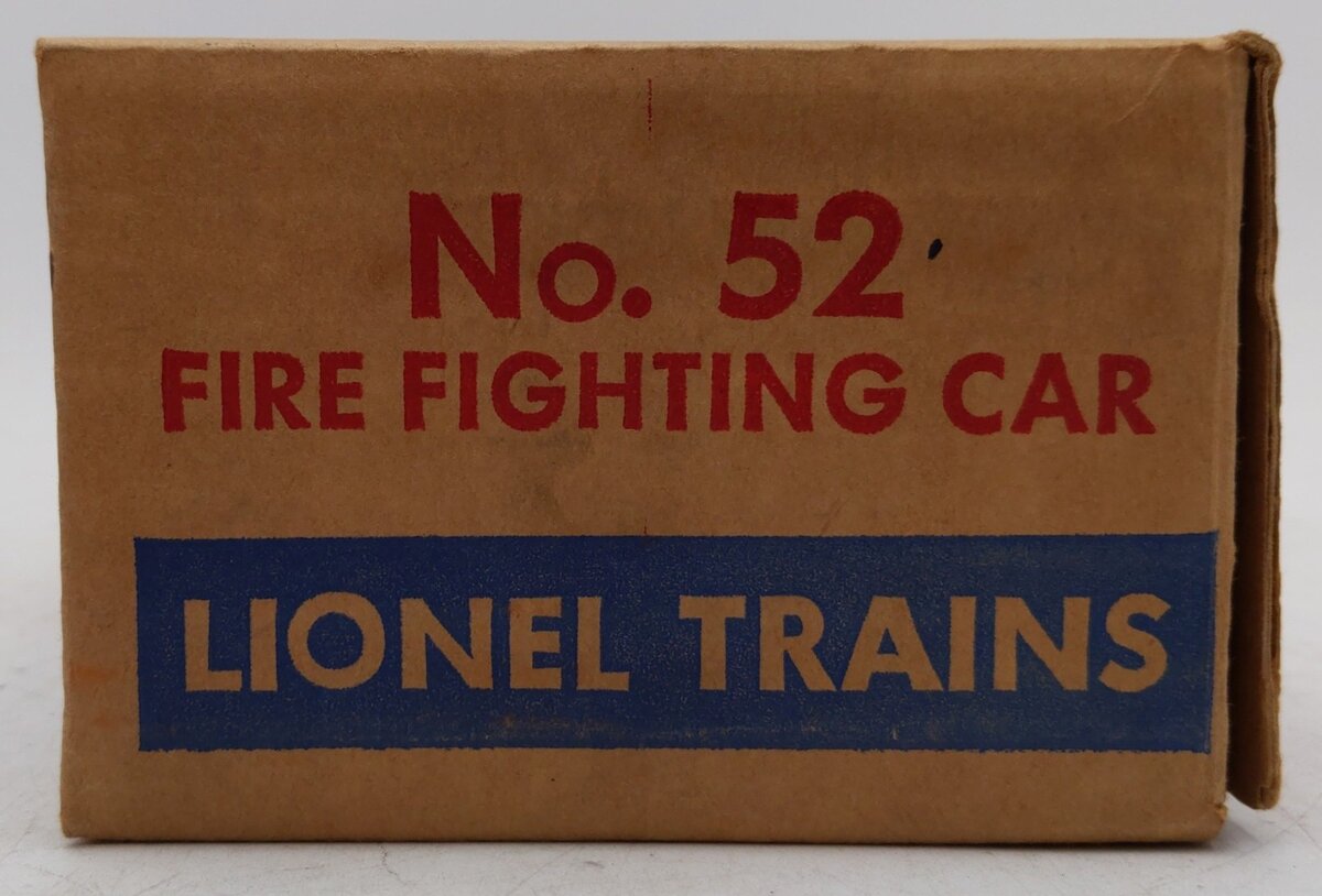 Lionel 52 Vintage O Motorized Fire Car VG/Box