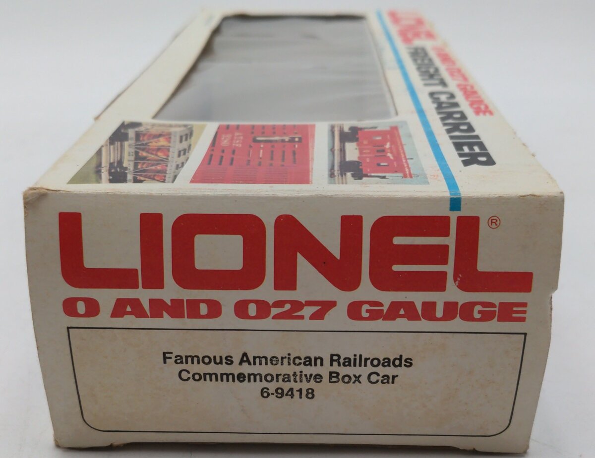 Lionel 6-9418 O Gauge Famous American Railroads Commemorative Boxcar EX/Box