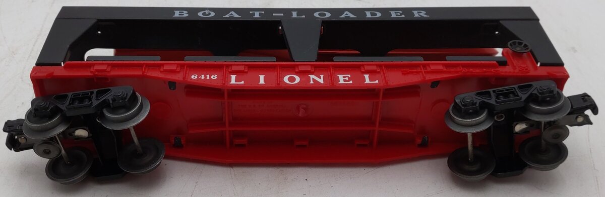 Lionel 6416 Vintage O Boat Loader with 4 Red Boats - Rare VG