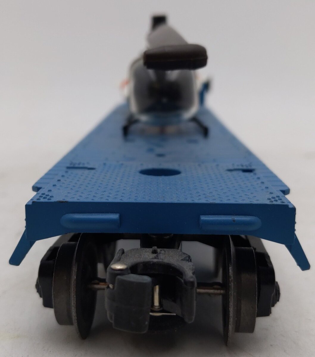 Lionel 6820 Vintage O Flatcar w/ Helicopter & Rockets VG
