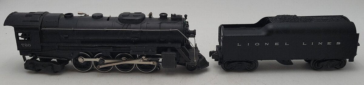 Lionel 726 Vintage O Pennsylvania 2-8-4 Die-Cast Locomotive & 2046W Tender VG