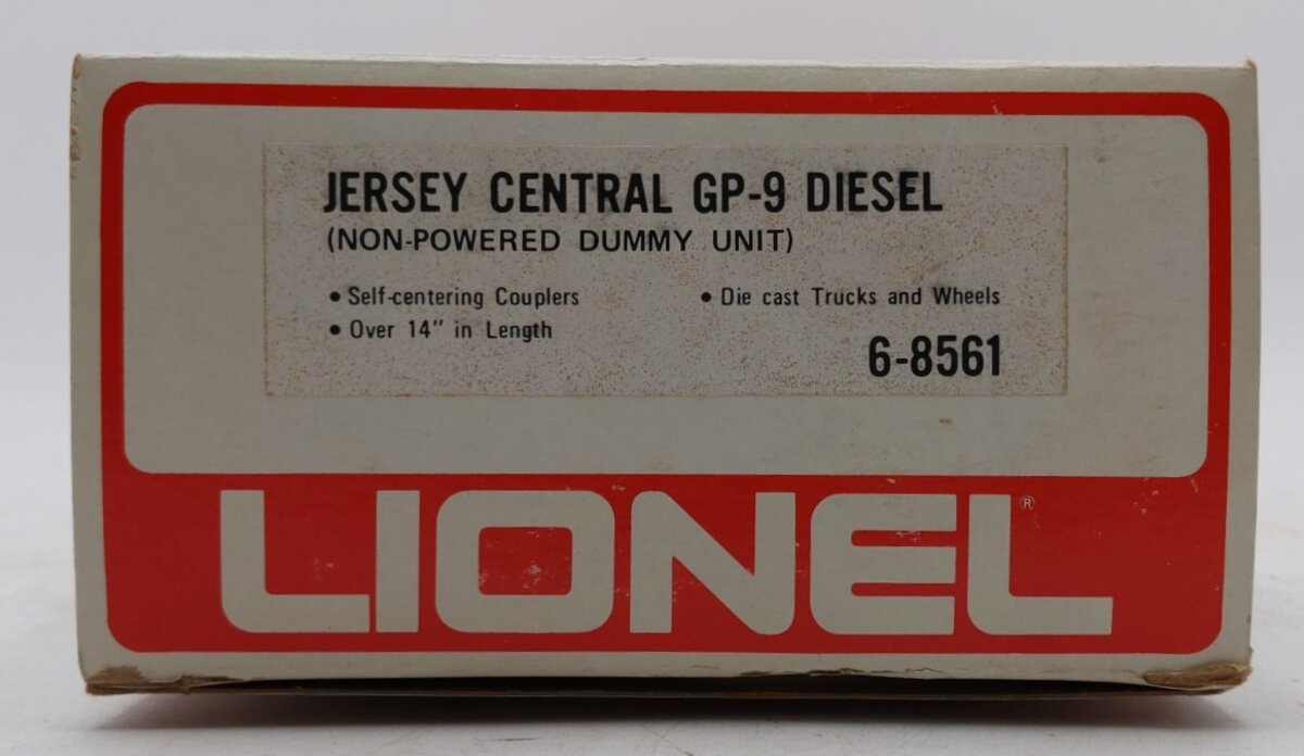 Lionel 6-8561 O Jersey Central GP-9 Non-Powered Diesel Locomotive EX/Box