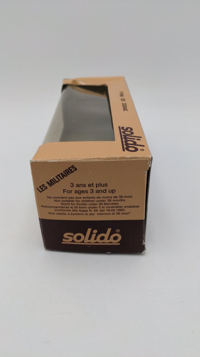 Solido 6041 1:43 Scale Willy Army Jeep with Trailer and Zodiac Motor Boat EX/Box