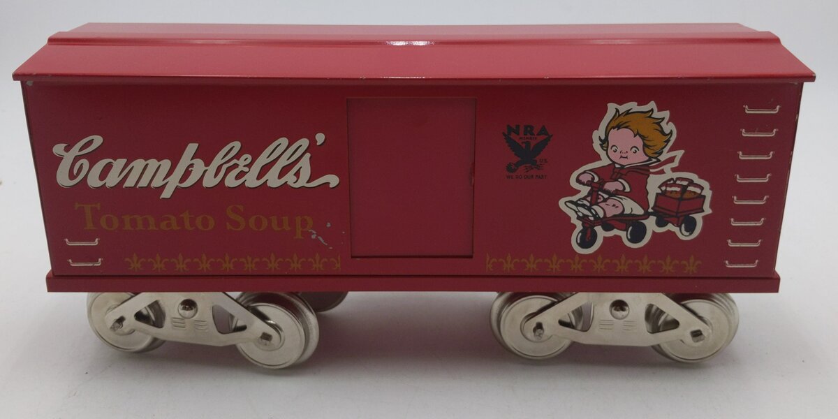 McCoy 277 Standard Gauge Campbell's Soup Boxcar EX