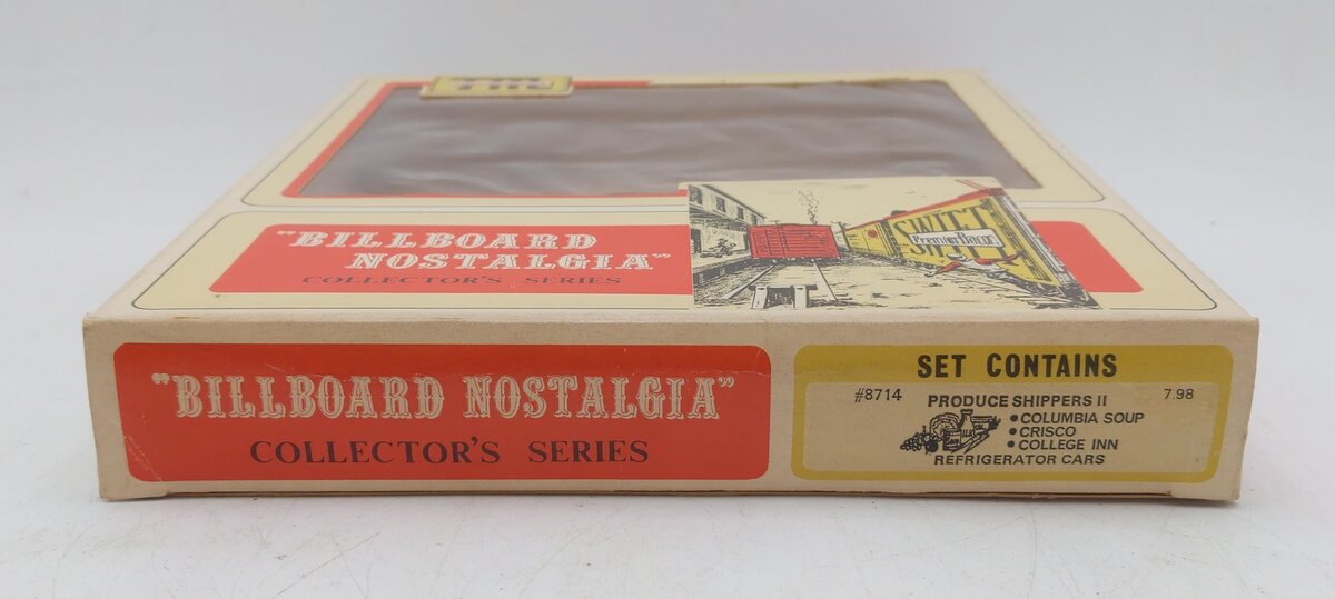 Train Miniature 8714 HO Scale Billboard Nostalgia Reefer Car Kit (Set of 3) EX/Box