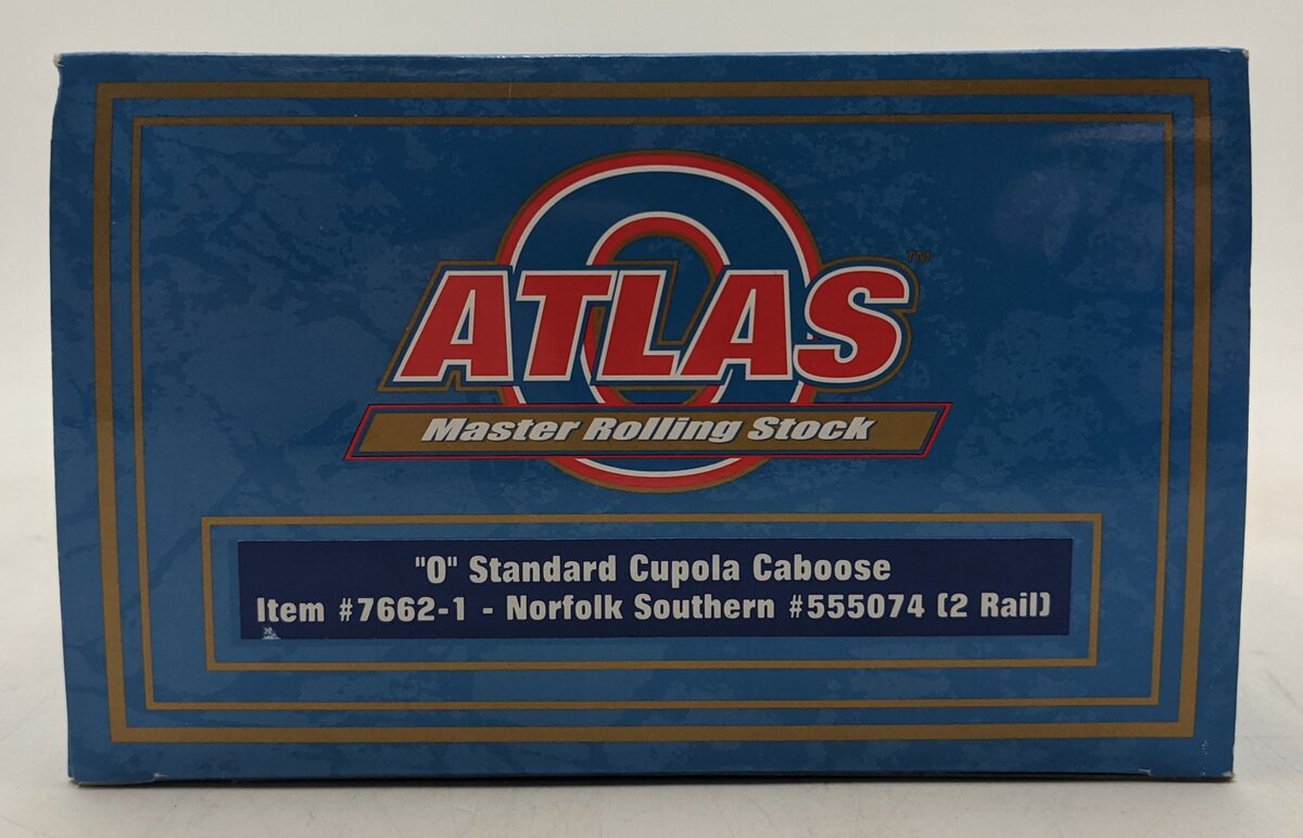 Atlas 7662-1 O Norfolk Southern Standard Cupola Caboose #555074 (2-Rail) MT/Box