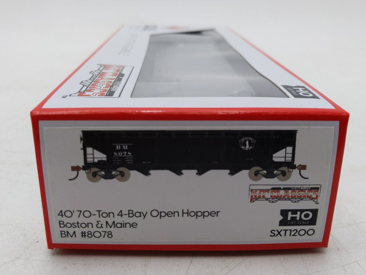 Scale Trains SXT1200 HO Boston & Maine 40' 70-Ton 4-Bay Open Hopper Kit #8078 MT/Box