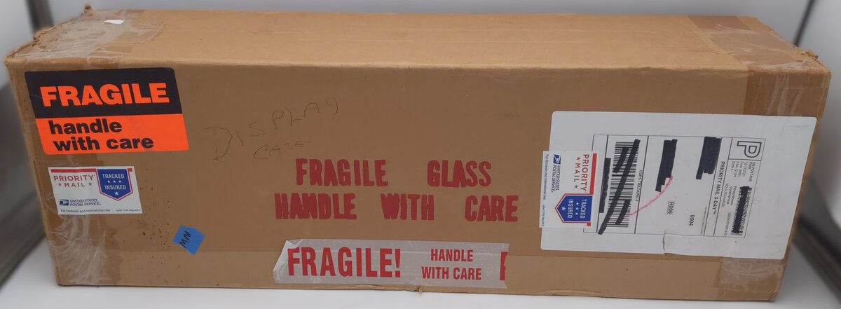25 1/5" Display Case w/ Wooden Base LN/Box