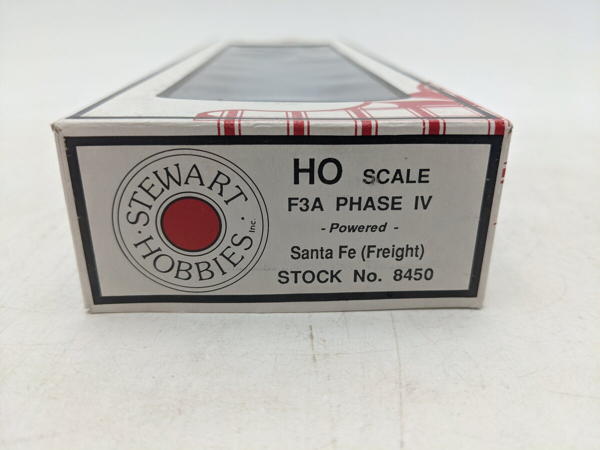 Stewart 8450 HO Santa Fe F3A Phase IV Powered Diesel Locomotive-DC EX/Box