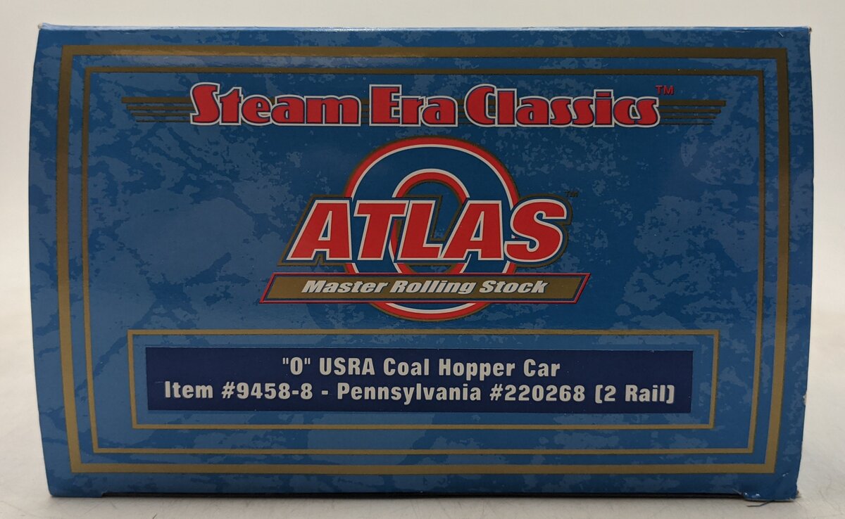 Atlas 9458-8 O Scale Pennsylvania Railroad USRA 2-Bay Hopper #220268 (2-Rail) MT/Box