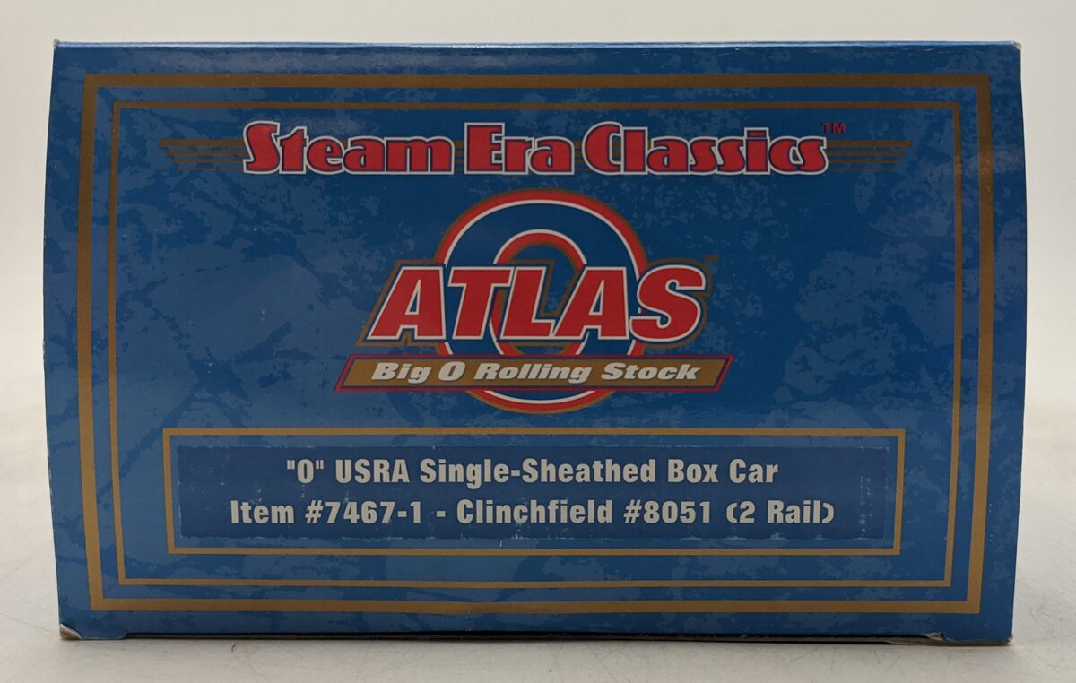 Atlas 7467-1 O Clinchfield USRA Single-Sheathed Boxcar #8051 (2-Rail) MT/Box