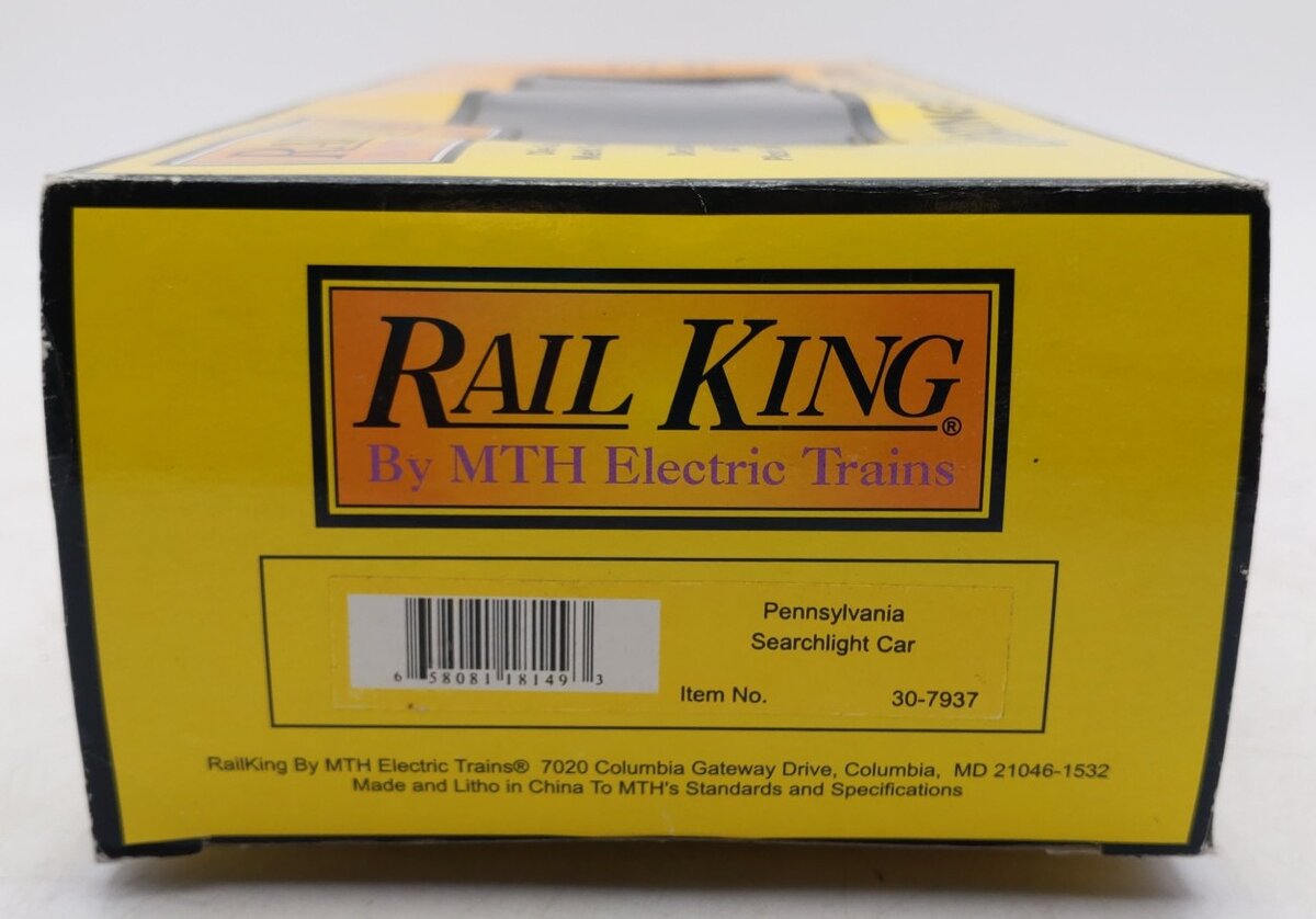 MTH 30-7937 Pennsylvania Searchlight Car EX/Box