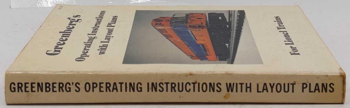 Greenberg's Operating Instructions With Layout Plans For Lionel Trains Paperback VG