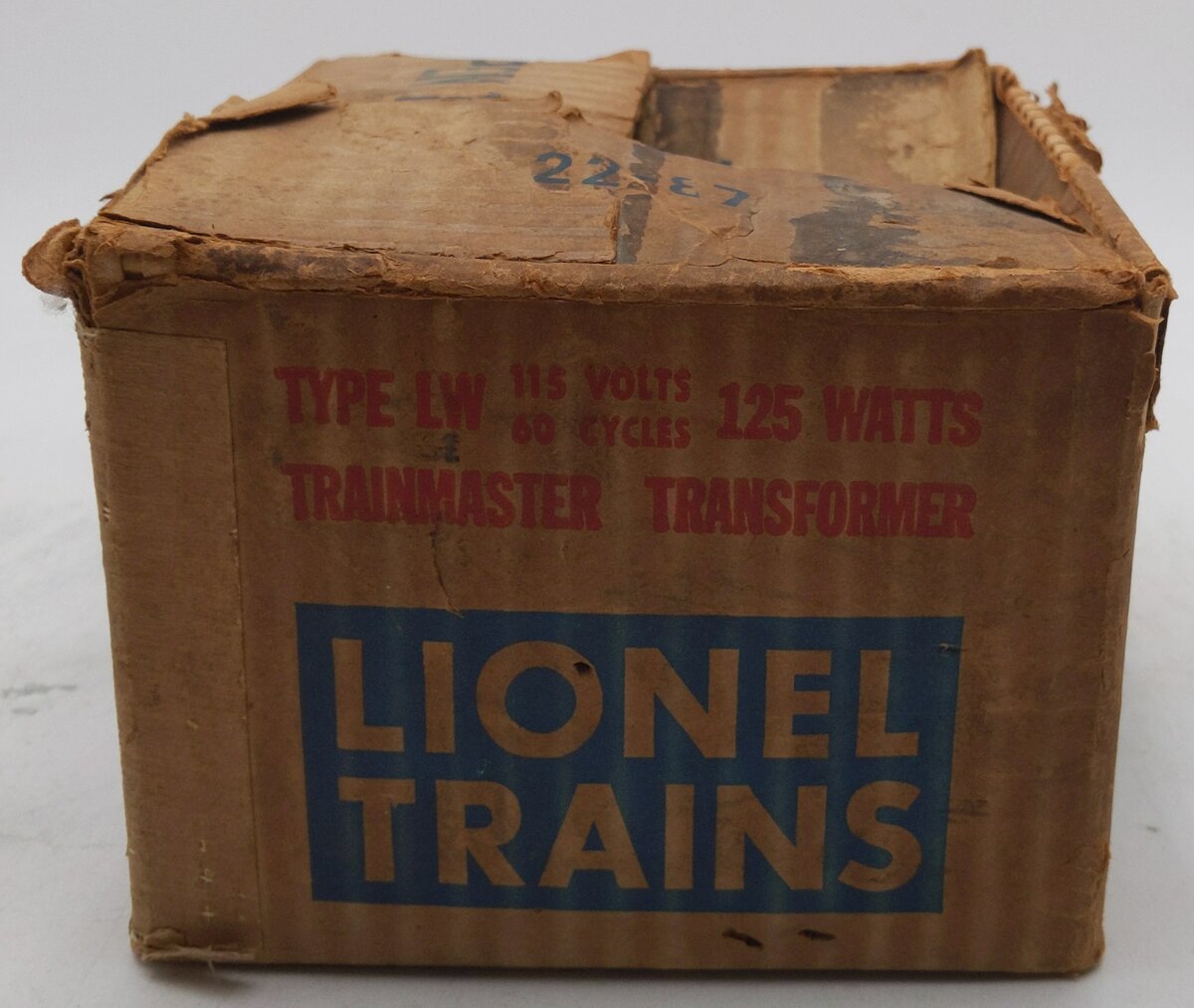 Lionel LW O Vintage Trainmaster 125 Watt Transformer with Whistle EX/Box