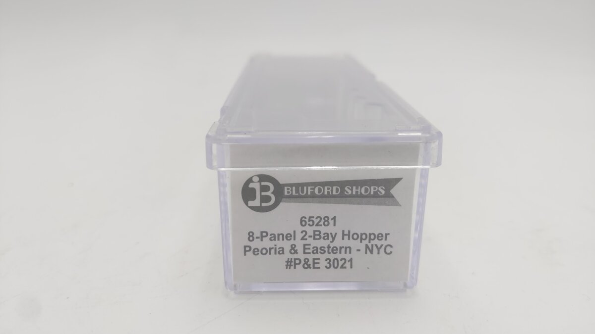 Bluford Shops 65281 N Peoria & Eastern 8-Panel 2-Bay Hopper #3021