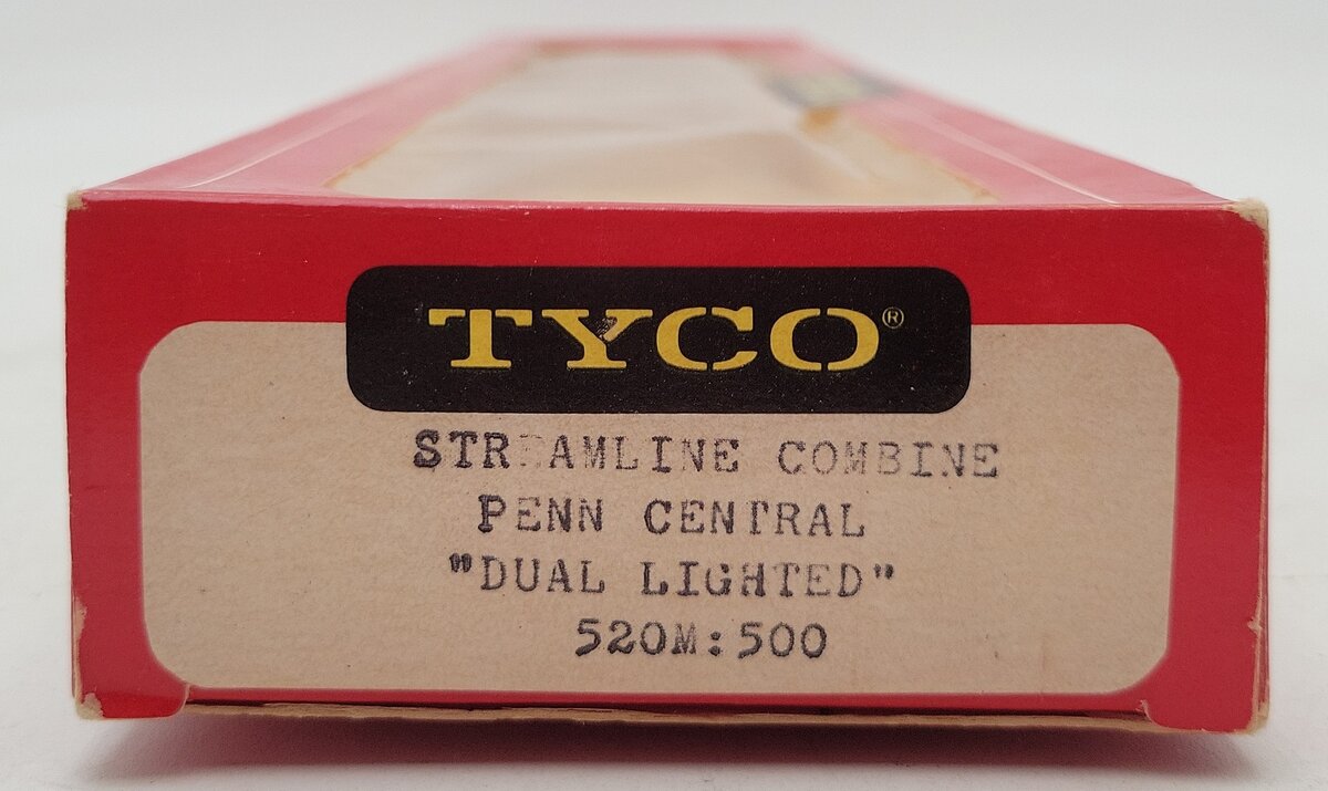 Tyco 520M:500 HO Scale Penn Central Streamline Combine-Lighted #6504 EX/Box