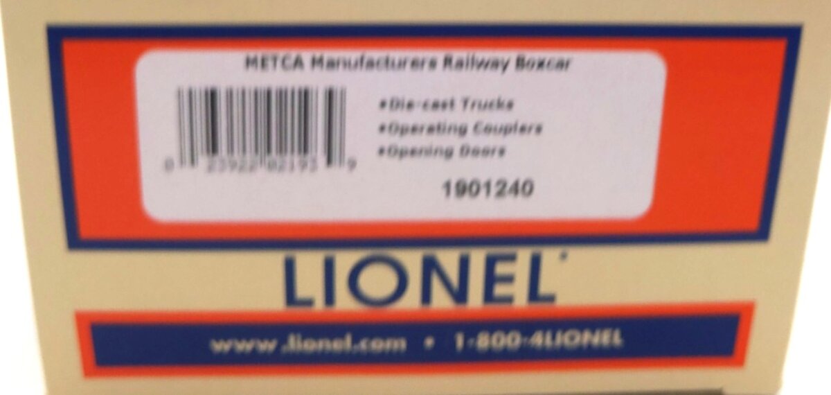 Lionel 1901240 O Gauge Manufactures Railway Boxcar #257 LN/Box