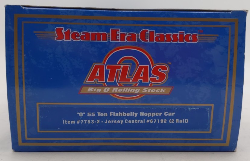 Atlas 7753-2 O Scale CNJ 55 Ton Fishbelly Hopper Car #67192 (2Rail) EX/Box