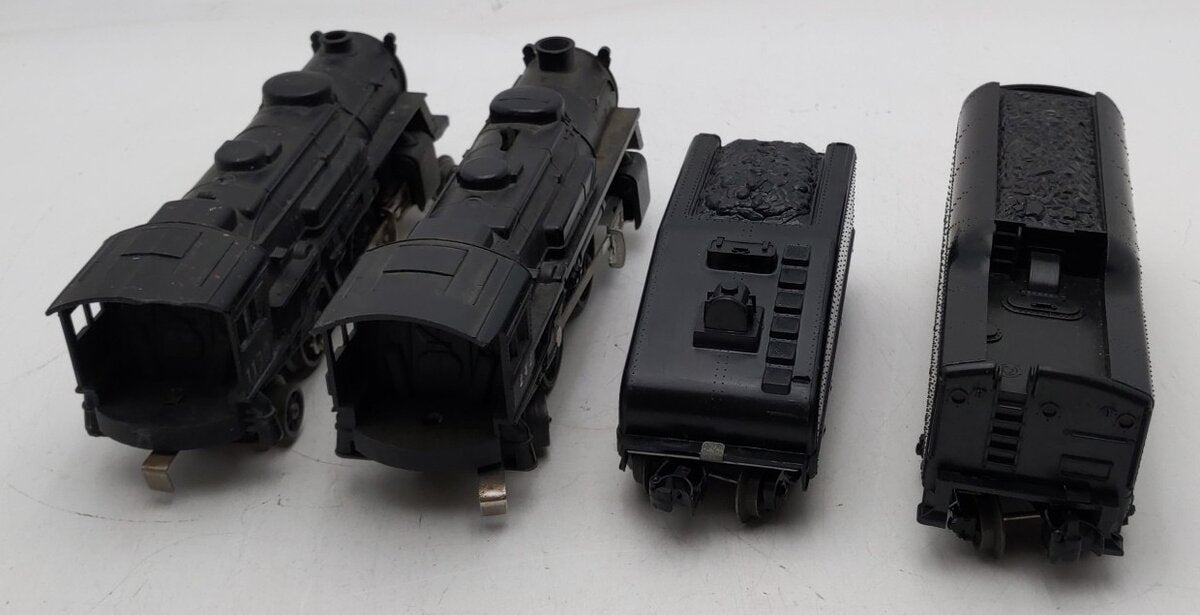 Lionel Vintage O Plastic Steam Locomotives and Tenders #1130/1130T & #242/1061T VG