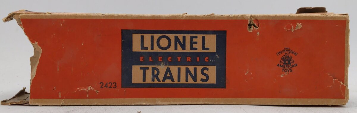 Lionel 2423 Vintage O Lionel Lines Hillside Lighted Observation Car w/Silvr Roof/Box