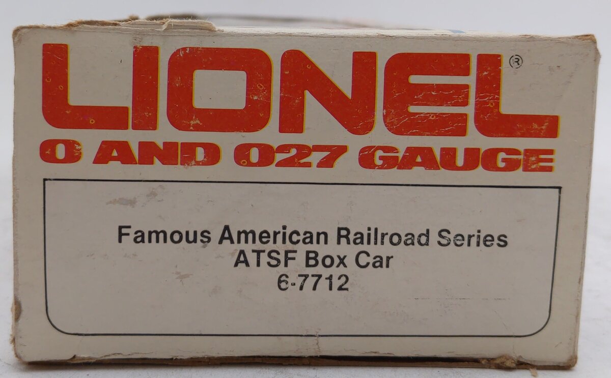 Lionel 6-7712 O Gauge ATSF Famous American Railroad Series Box Car EX/Box